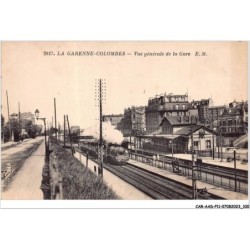 CAR-AADP11-92-0957 - LA GARENNES COLOMBES - Vue générale de la gare - Train