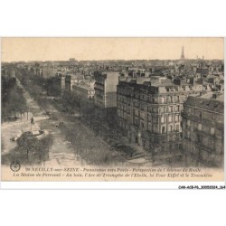CAR-ACBP6-0486-92 - NEUILLY-SUR-SEINE - Panorama vers paris - Perspective de l'avenue du roule