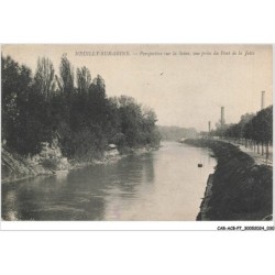 CAR-ACBP7-0502-92 - NEUILLY-SUR-SEINE - Perspective sur la seine