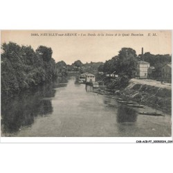 CAR-ACBP7-0504-92 - NEUILLY-SUR-SEINE - Les bords de la seine et le quai bourdon