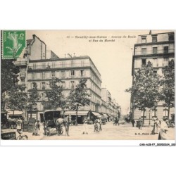 CAR-ACBP7-0537-92 - NEUILLY-SUR-SEINE - Avenue du roule et rue du marché