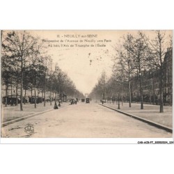 CAR-ACBP7-0549-92 - NEUILLY-SUR-SEINE - Perspective de l'avenue de neuilly vers paris