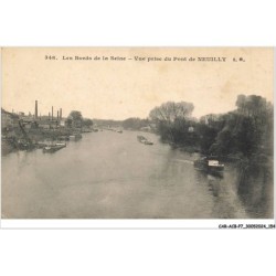 CAR-ACBP7-0564-92 - Les bords de la seine - Vue prise du pont de NEUILLY