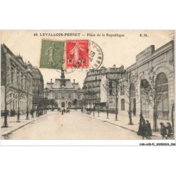 CAR-ACBP1-0004-92 - LEVALLOIS PERRET - Place de la république