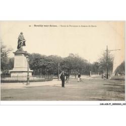 CAR-ACBP7-0559-92 - NEUILLY-SUR-SEINE - Statue de perronnet et avenue du roule
