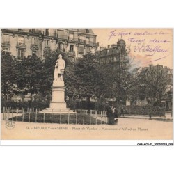 CAR-ACBP1-0005-92 - NEUILLY-SUR-SEINE - Place de verdun - Monument d'Alfred de Musset