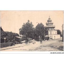 CAR-ABEP10-0900-92 - FONTENAY-AUX-ROSES - Route de versailles et la tour Biret