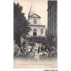 CAR-ABEP9-0823-92 - NANTERRE - Fete de la rosiere - Sortie de l'eglise