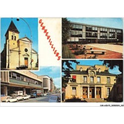 CAR-ACBP3-0224-92 - GENNEVILLIERS - L'église - La faculté des lettres - La salle des fetes - La mairie