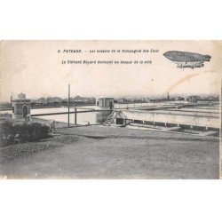 92 - PUTEAUX - SAN67664 - Les bassins de la Compagnie des Eaux - Le Clément évoluant au dessus de la ville