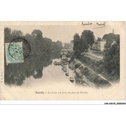 CAR-ACBP5-0315-92 - NEUILLY - La seine vue prise du pont de neuilly
