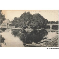 CAR-ACBP5-0342-92 - NEUILLY-SUR-SEINE - L'ile d'amour - Le passage