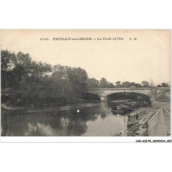 CAR-ACBP5-0341-92 - NEUILLY-SUR-SEINE - Le pont et l'ile