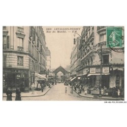 CAR-ADLP19-1180-92 - LEVALLOIS-PERRET - Rue du marché