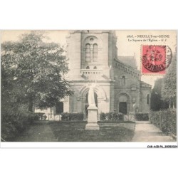 CAR-ACBP6-0404-92 - NEUILLY-SUR-SEINE - Le square de l'église