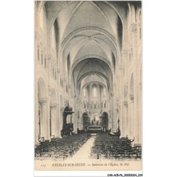 CAR-ACBP6-0411-92 - NEUILLY-SUR-SEINE - Intérieur de l'église - La nef
