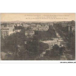 CAR-ACBP6-0417-92 - NEUILLY-SUR-SEINE - Panorama rond-point et statue de perronet