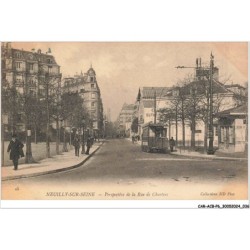 CAR-ACBP6-0422-92 - NEUILLY-SUR-SEINE - Perspective de la rue de chartres