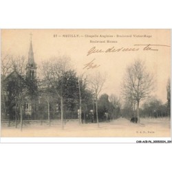 CAR-ACBP6-0456-92 - NEUILLY - Chapelle anglaise - Boulevard victor-hugo