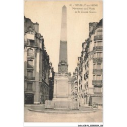 CAR-ACBP6-0472-92 - NEUILLY-SUR-SEINE - Monument aux morts de la grande guerre