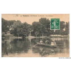 CAR-ACTP9-0707-92 - NANTERRE - L'ile fleurie - Le passeur - Vue artistique