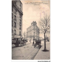 CAR-AAFP10-92-0893 - ISSY-LES-MOULINEAUX - Avenue de la république et maison de l'apollon du belvédère