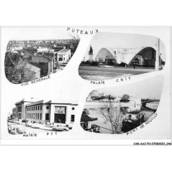 CAR-AAJP11-92-1018 - PUTEAUX - Vue générale, Palais CNIT, mairie PTT - Multi-vues