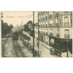 92.COLOMBES.n°13768.L'AVENUE MENELOTTE.TRAIN
