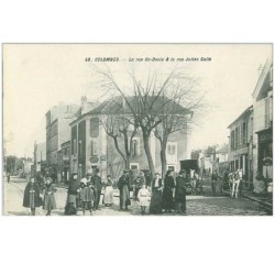 92.COLOMBES.n°13757.LA RUE ST DENIS ET LA RUE JULIEN GALLE