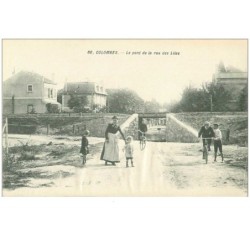 92.COLOMBES.n°13758.LE PONT DE LA RUE DES LILAS