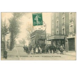 92.COLOMBES.n°348.LES 4 ROUTES.LE TERMINUS DU TRAMWAY