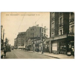 92.COLOMBES.n°19404.AVENUE D'ARGENTEUIL.CAFE.GARAGE