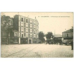 92.COLOMBES.n°19399.L'AVENUE DE GENNEVILLIERS.BOULANGERIE.BONNETERIE....