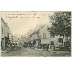92.COLOMBES.n°19391.RUE DU BOURNARD ET LE JET D'EAU