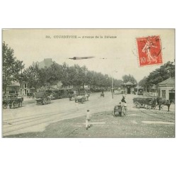 92.COURBEVOIE.n°112.AVENUE DE LA DEFENSE.AVION.RARE