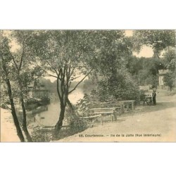 92.COURBEVOIE.ILE DE LA JATTE (VUE INTERIEURE)