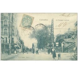 92.COLOMBES.n°19413.LE PASSAGE A NIVEAU