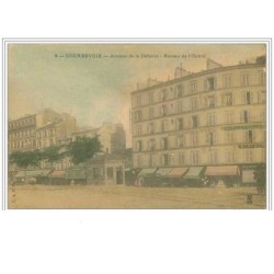 92.COURBEVOIE.AVENUE DE LA DEFENSE.BUREAU DE L'OCTROI.PATISSERIE.RESTA URANT DE LA ROTYONDE.FRUITERIE EPICERIE