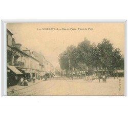 92.COURBEVOIE.RUE DE PARIS.PLACE DU PORT