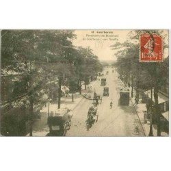 92.COURBEVOIE.PERSPECTIVE DU BOULEVARD DE COURBEVOIE VERS NEUILLY