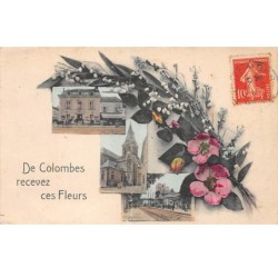 92 .n°106692 . colombes . recevez ces fleurs .souvenir .