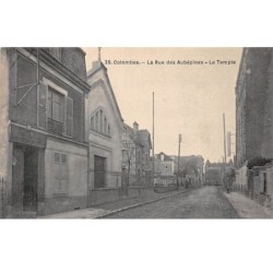 92 .n°110564 . colombes . la rue des aubepines . le temple .