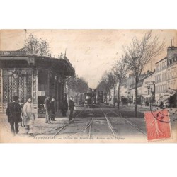 92 .n°109200. courbevoie . station des tramways .avenue de la defense  .