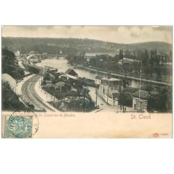 92.ST CLOUD.n°19187.LA SEINE ET ST CLOUD VUE DE MEUDON