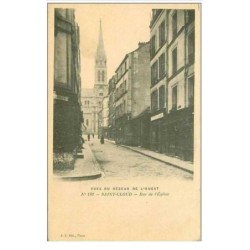 92.SAINT CLOUD.RUE DE L'EGLISE.VUES DU RESEAU DE L'OUEST