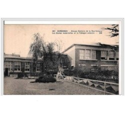 92.SURESNES.GROUPE SCOLAIRE DE LA RUE VOLTAIRE.LES ECOLES MATERNELLES ET LE TOBOGAN ENFANTIN.