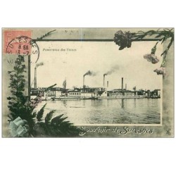92.SURESNES.n°183.SOUVENIR DE SURESNES.PANORAMA DES USINES