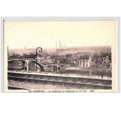 92.SURESNES.LA PASSERELLE ET PANORAMA DE LA VILLE