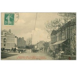 92.SURESNES.n°239.55 RUE MERLIN DE THIONVILLE ET PLACE DE LA FARE SURESNES-LONCHAMPS.RARE