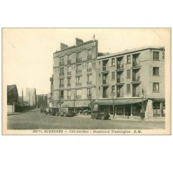 92.SURESNES.n°211.CITE-JARDINS.BOULEVARD WASHINGTON.VOITURES